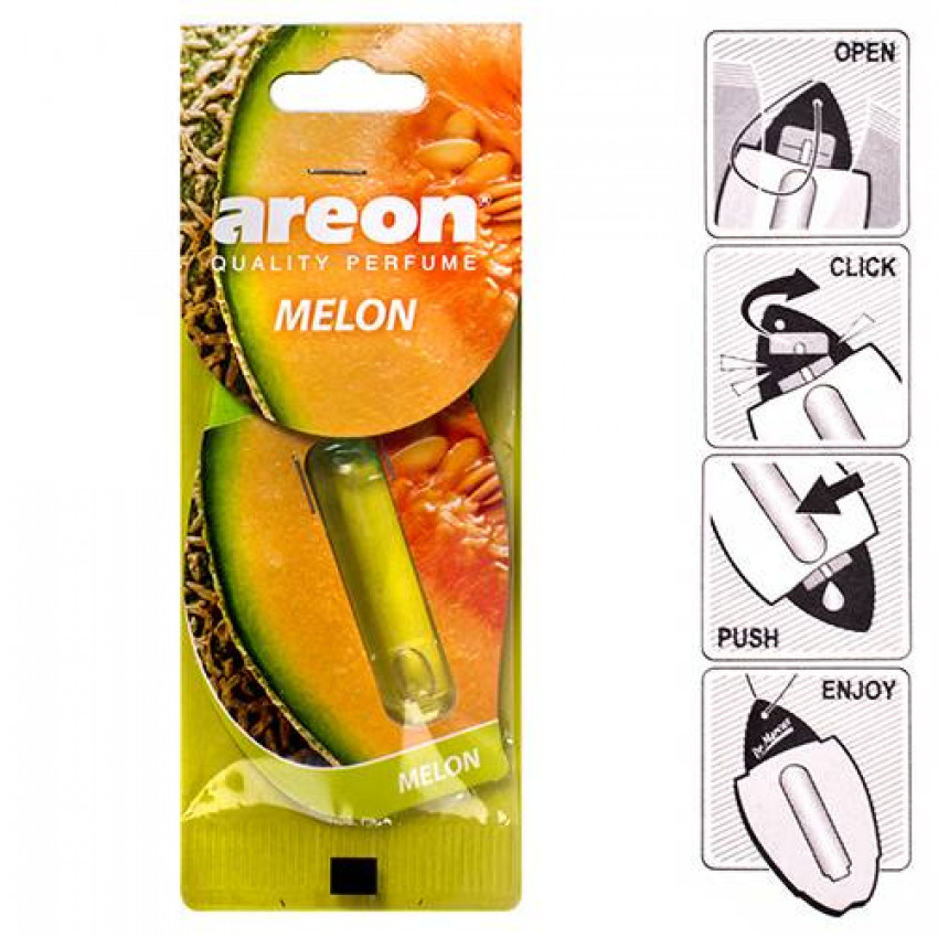 Осв.повітря рідкий лист AREON "LIQUID" Melon 5ml (24)-LR 12 (24/288)