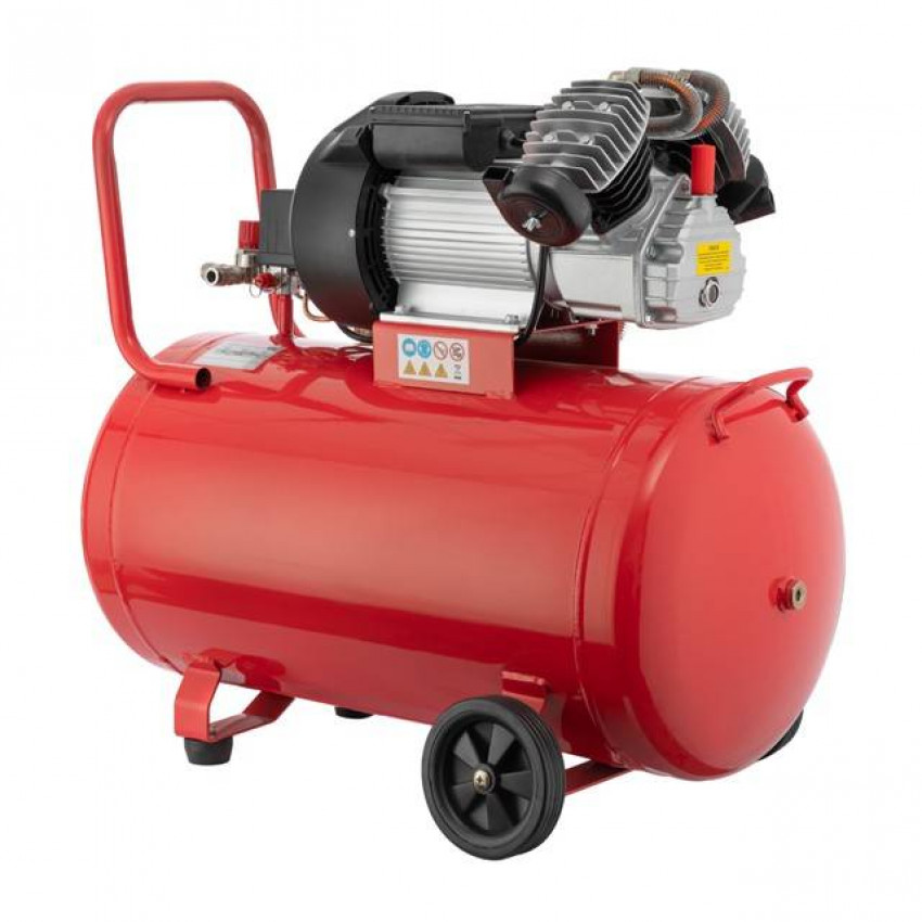 Компресор, 100 л, 3,0 кВт, 220 В, 10 атм, 420 л/хв, 2 циліндри INTERTOOL PT-0008-PT-0008