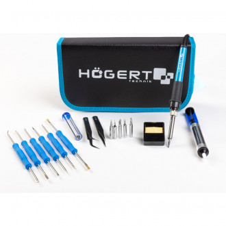 Паяльний набір  60 Вт, 220 В HOEGERT  (HT2C316)-[articul]