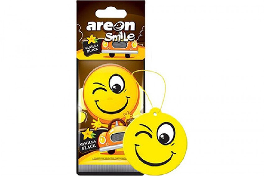 Ароматизатор Areon Smile Чорна ваніль (картонна підвіска)-077697