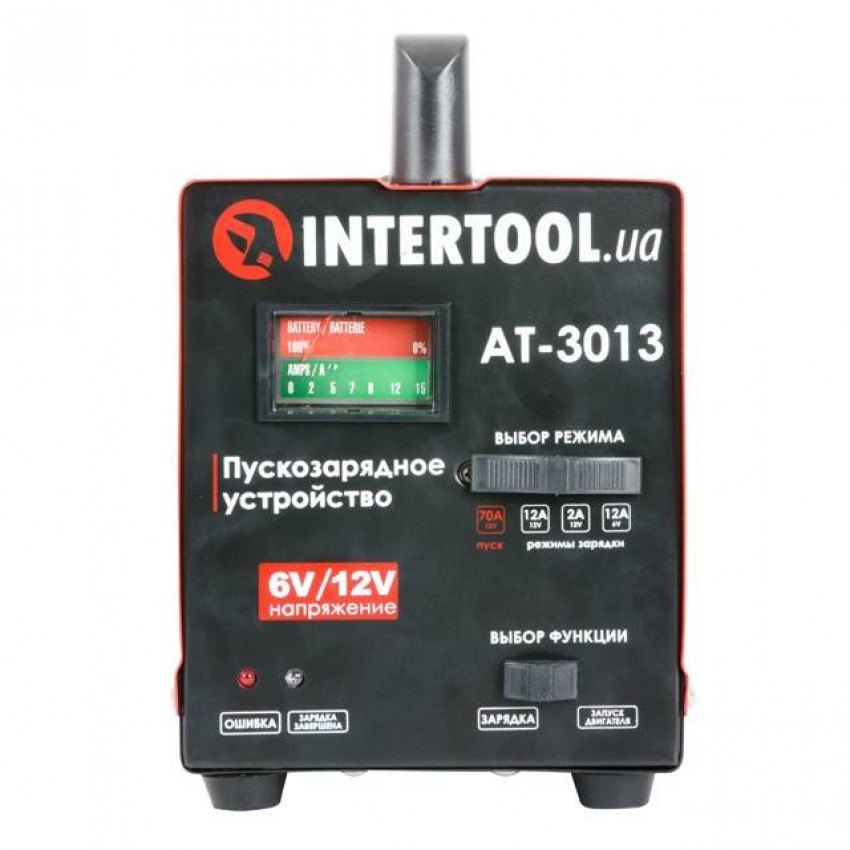 Пристрій пускозарядний 6/12 В, 70 А, 140 Вт, до 100 Аг INTERTOOL AT-3013-AT-3013