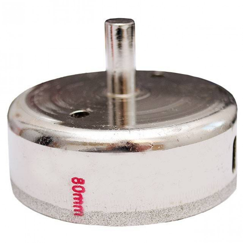 Коронка трубчаста по склу та кераміці 80 мм INTERTOOL SD-0376-SD-0376