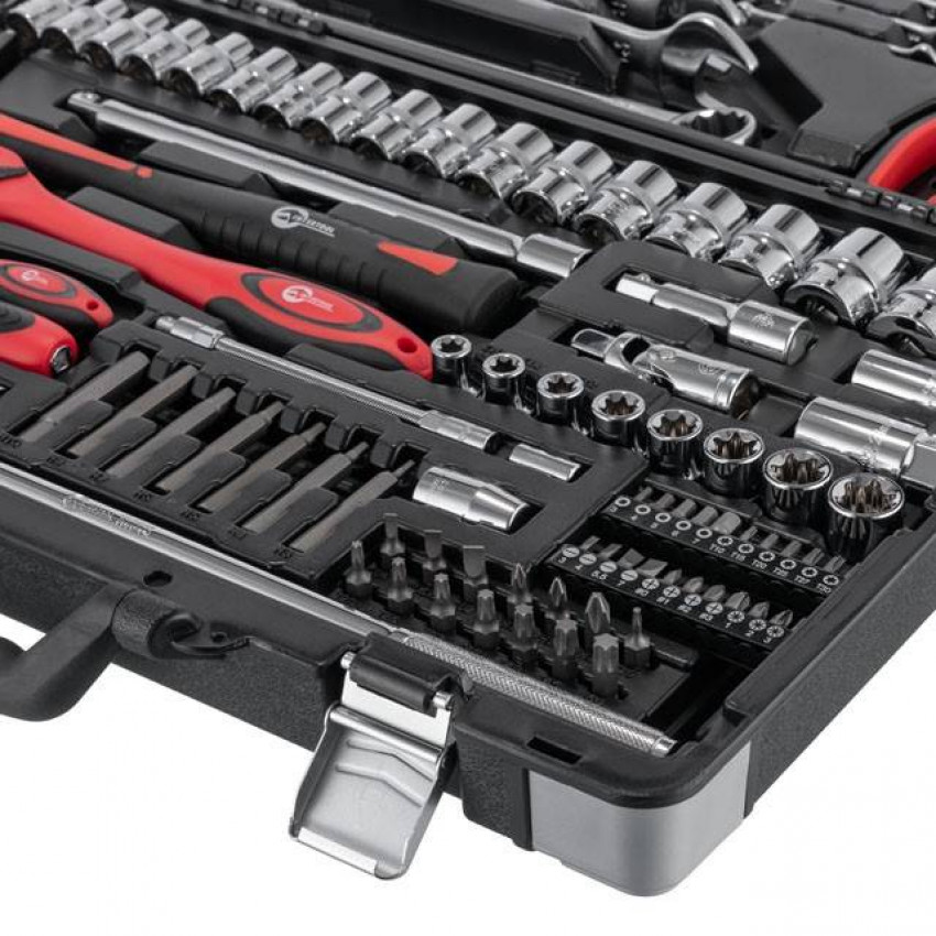 Набір інструментів професійний 1/4 "& 1/2"; 119од, Cr-V INTERTOOL ET-7119-ET-7119