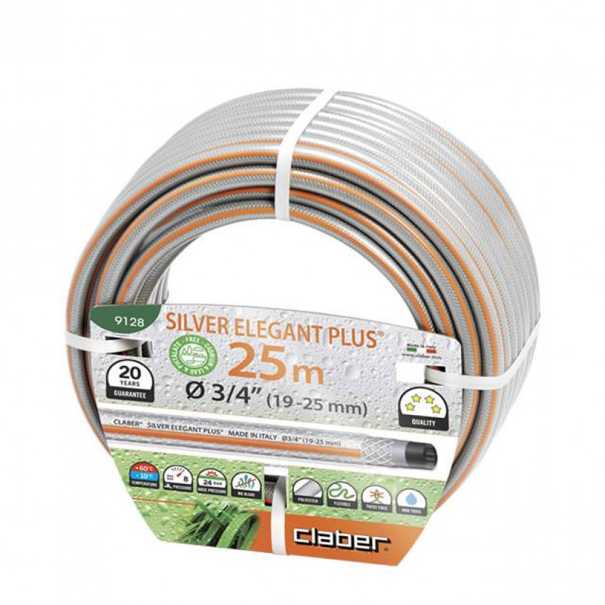 Шланг поливальний 3/4", 25м Silver Elegant Plus-91280000