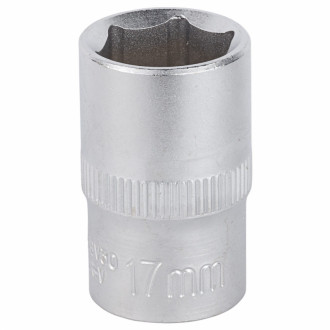 Насадка шестигранна коротка 1/2&quot; 17мм CrV mid Sigma (6071171)-[articul]