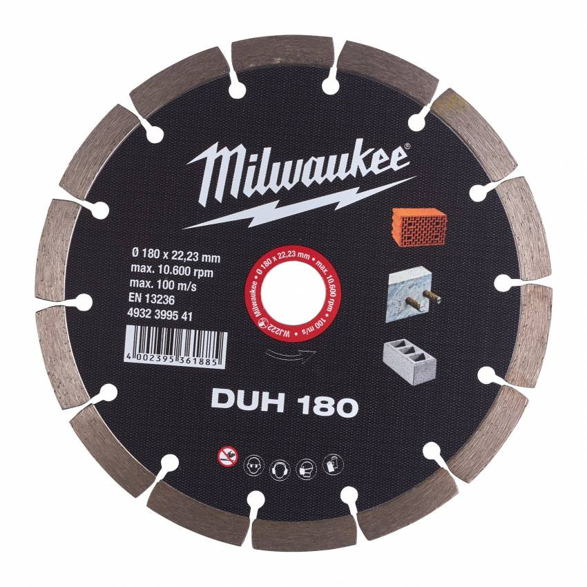 Алмазний диск MILWAUKEE DUH 125, Ø125 мм-4932399540