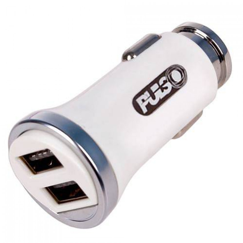 Автомобільний зарядний пристрій PULSO C-2411W 2USB (12/24V - 5V 2,4A)-C-2411W (180)