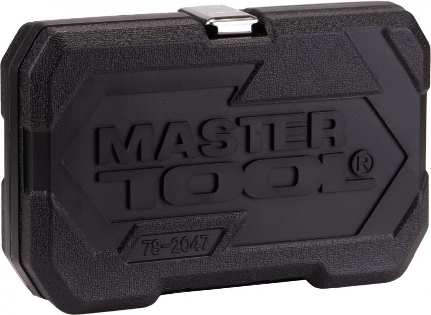 MasterTool Набір торцевих насадок PROFI CrV 1/4” 4-14 мм, тріскачка 72Т, 46 шт, кейс, Арт.: 78-2047-78-2047
