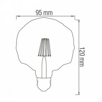 Світлодіодна лампа Filament RUSTIC CRYSTAL-4 4W E27