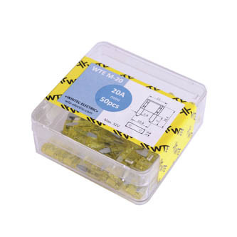 Запобіжники (плоскі міні 20А) (50шт) WTE-WTE M-20