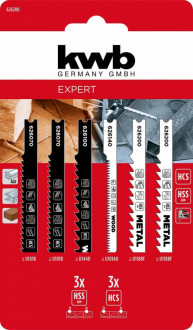 Полотна для лобзика, 6 шт, KWB (626280)-[articul]