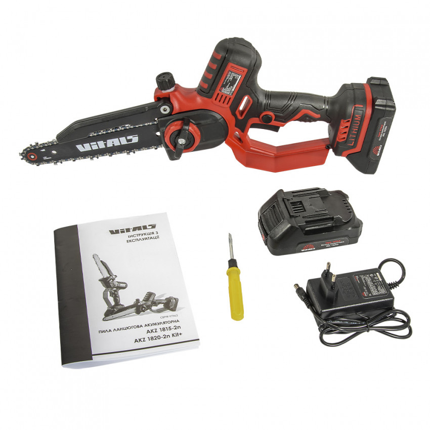 Пила ланцюгова акумуляторна Vitals AKZ 1820-2n Kit+-223817