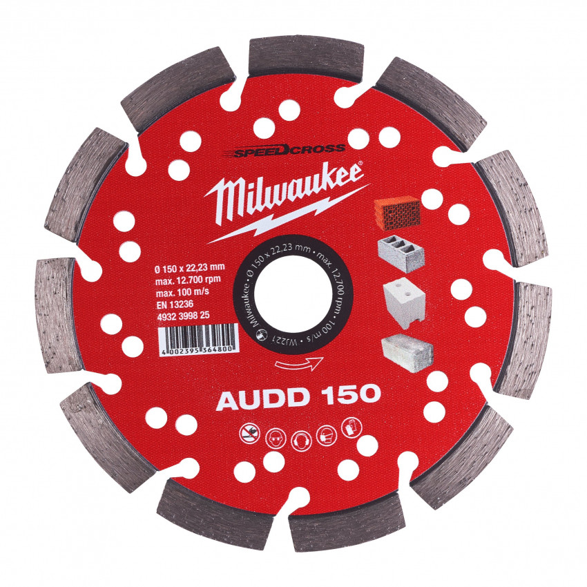 Алмазный диск AUDD 150 Milwaukee (1 шт)-4932399825