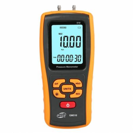 Диференціальний мікроманометр USB, ±10 кПа BENETECH GM510-GM510