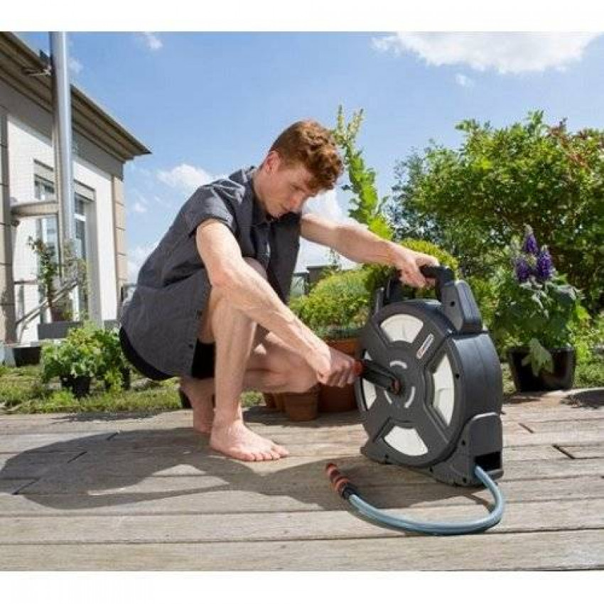 Котушка зі шлангом Gardena 18400 + комплект для підключення-18400-20.000