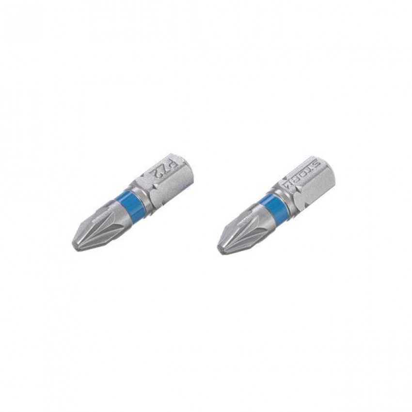 Комплект отверточних насадок PZ2 1/4 "* 25мм, S2, уп. 2 од., STORM INTERTOOL VT-0221-VT-0221