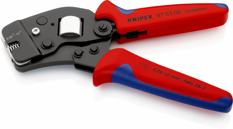 Інструмент для обжиму контактних гільз з автоналаштуванням KNIPEX 97 53 08 SB-97 53 08 SB