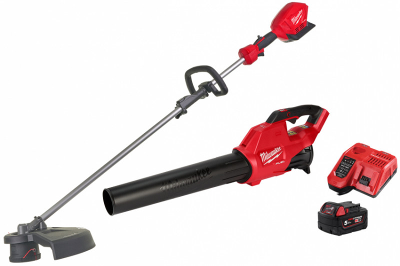 Набір інструментів акумуляторних садових MILWAUKEE M18 FPP2OPL3-501 (тример М18, повітродувка М18, зарядний пристрій, 1 акумулят-4933492087