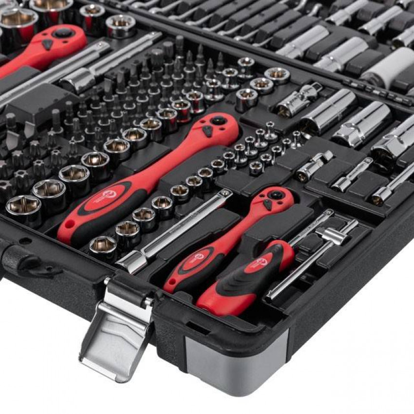 Набір інструментів професійний 1/4 "& 3/8" & 1/2 "176 од, Cr-V INTERTOOL ET-7176-ET-7176