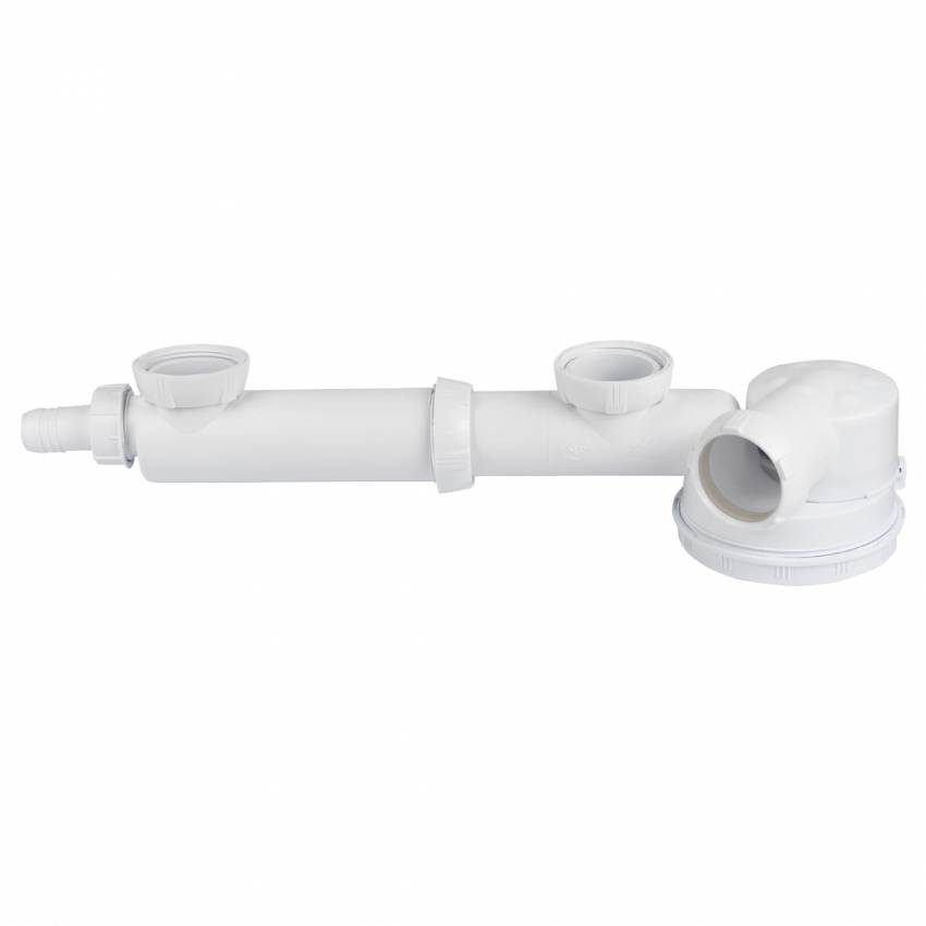 Сифон для подвійної кухонної мийки Espace 1½"×Ø40мм WIRQUIN (9542402)-9542402
