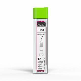 Запасні стержні PICA 7031 Fine Dry червоний 0,9мм, 12шт-[articul]