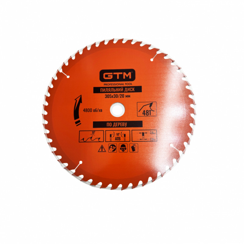 Диск пиляльний 305*30*z=48, по дереву-SBW-30548