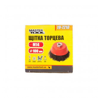 MasterTool Щітка торцева з рифленого дроту D100 М14, Арт.: 19-7210