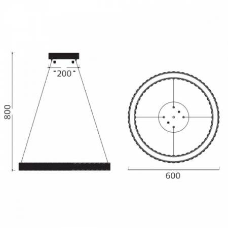 Світлодіодна люстра ETERNITY-40 40W-019 022 0040