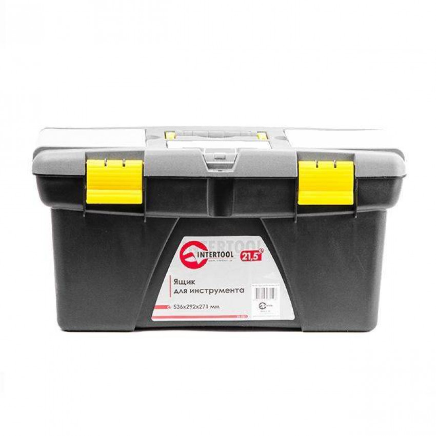 Ящик для інструментів 21.5" 536*292*271мм INTERTOOL BX-0321-BX-0321