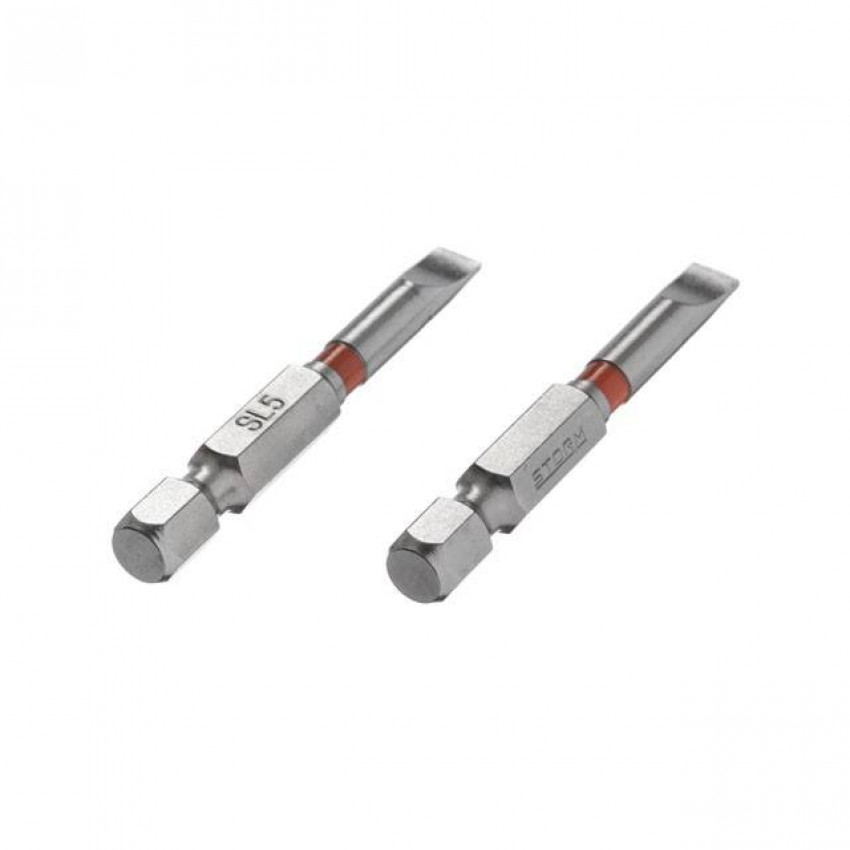 Комплект отверточних насадок SL 5 * 50 1/4 ", S2, уп. 2 од., STORM INTERTOOL VT-0229-VT-0229
