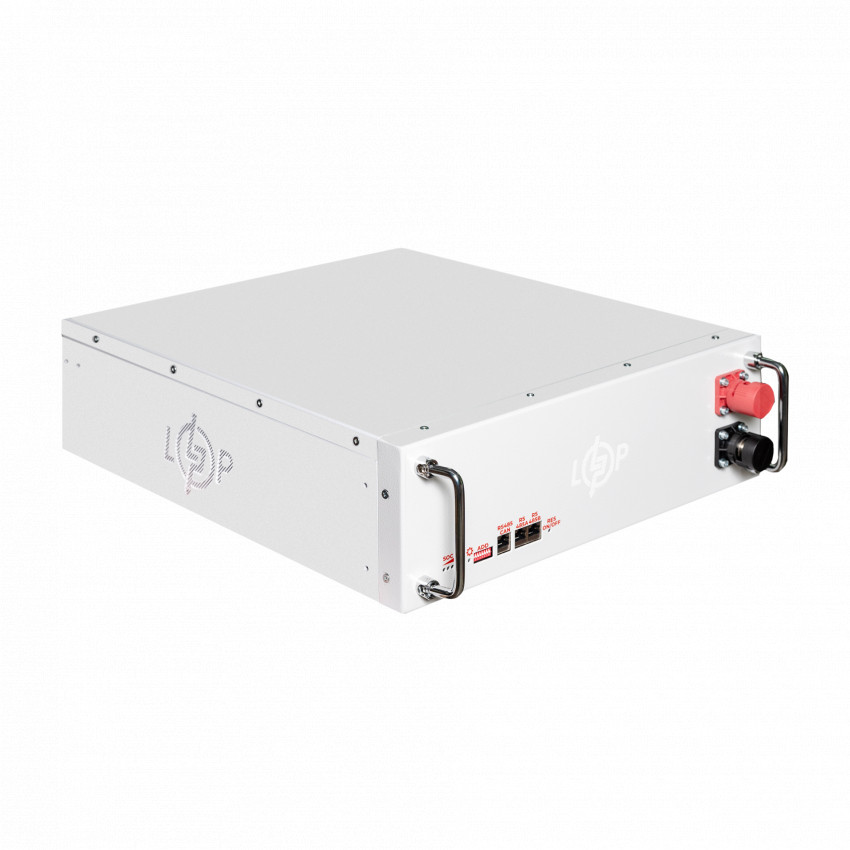 Акумулятор LP LiFePO4 51,2V - 100 Ah (5120Wh) (BMS SP 100A/50А) RM RS485/CAN LCD WH-