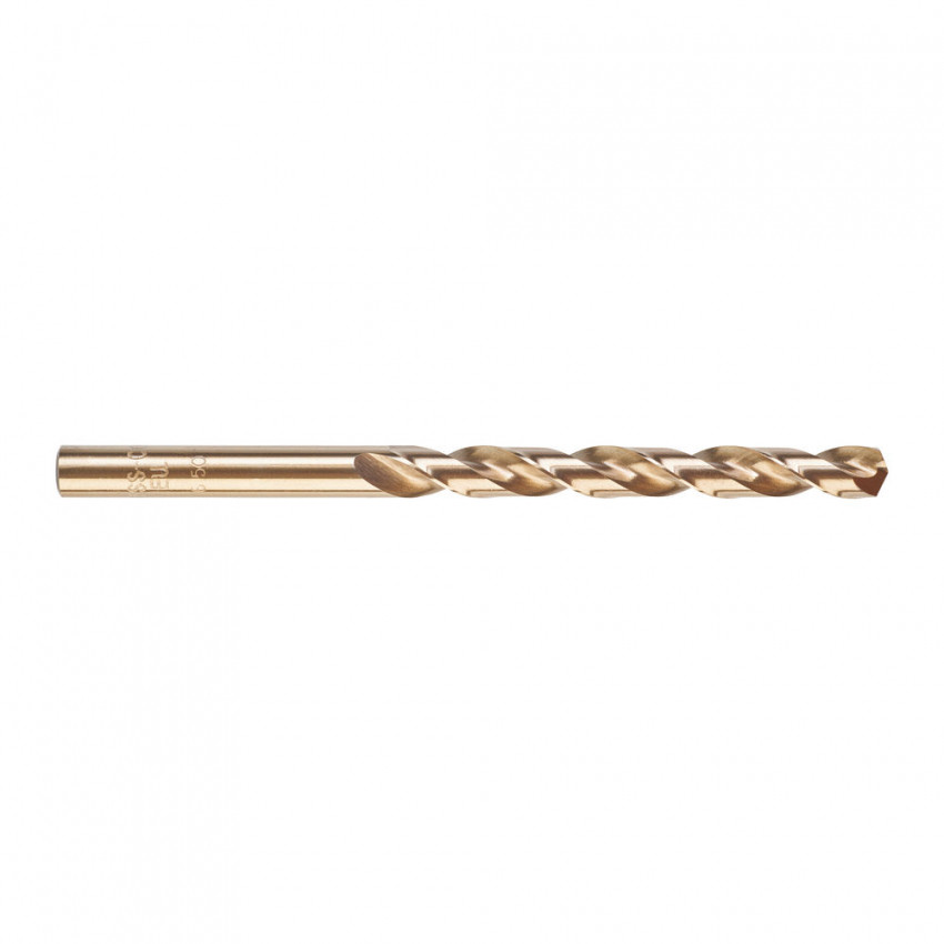 Свердло по металу HSS-Co MILWAUKEE, DIN338, діаметр 6,5х101х63мм, (10шт)-4932373346