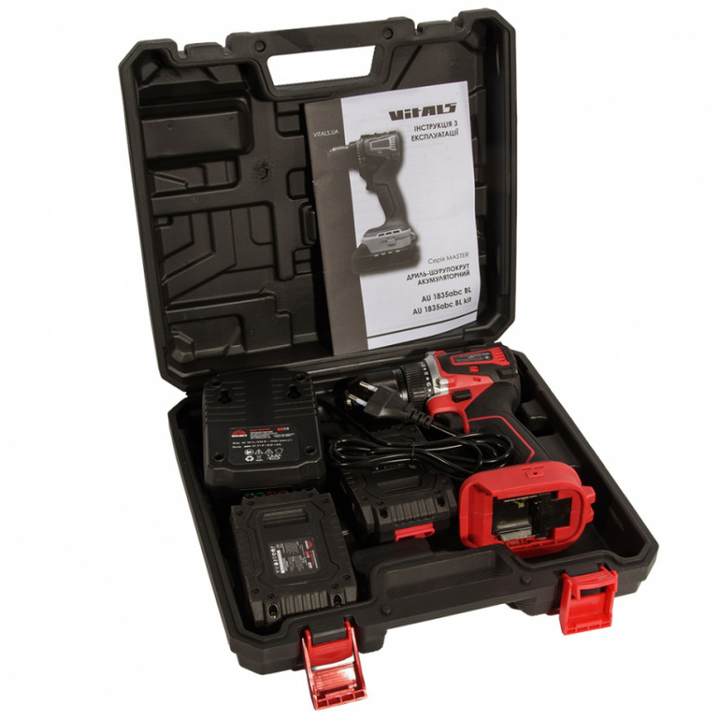 Дриль-шурупокрут акумуляторний Vitals Master AU 1835abc BL Kit-235979