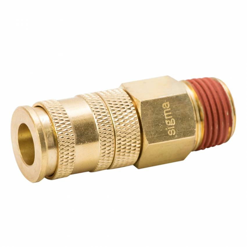 З'єднання швидкознімне посилене з фіксатором 1/2" (латунь) Sigma (7021631)-7021631