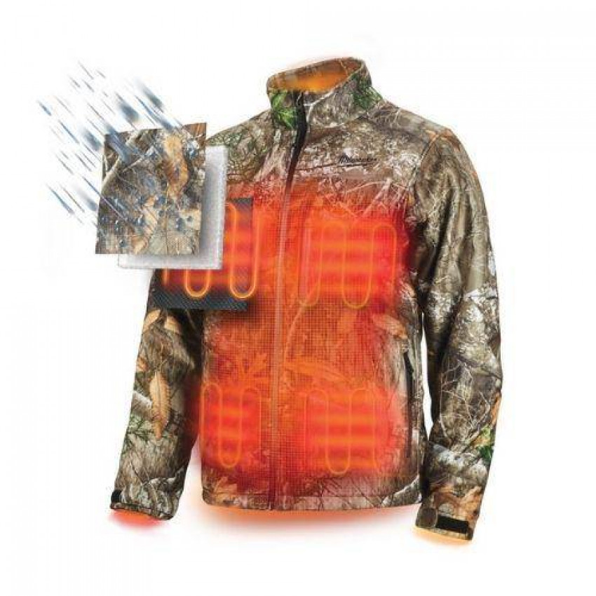 MILWAUKEE-куртка с электроподогревом M12 HJ CAMO6-0(L) + аккумулятор M12 B2 (2Aч)-4932492946