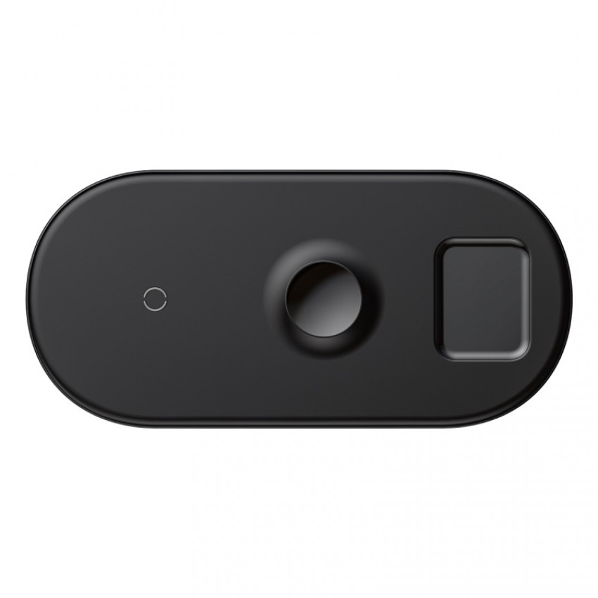 Бездротовий зарядний пристрій Baseus Smart 18W 3 in 1 Чорний (WX3IN1-C01)-