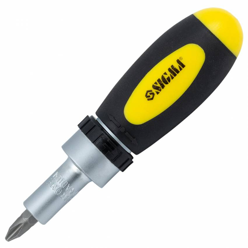 Викрутка з реверсом насадки торцеві та биті 36шт CrV (кейс) Sigma (4002511)-4002511