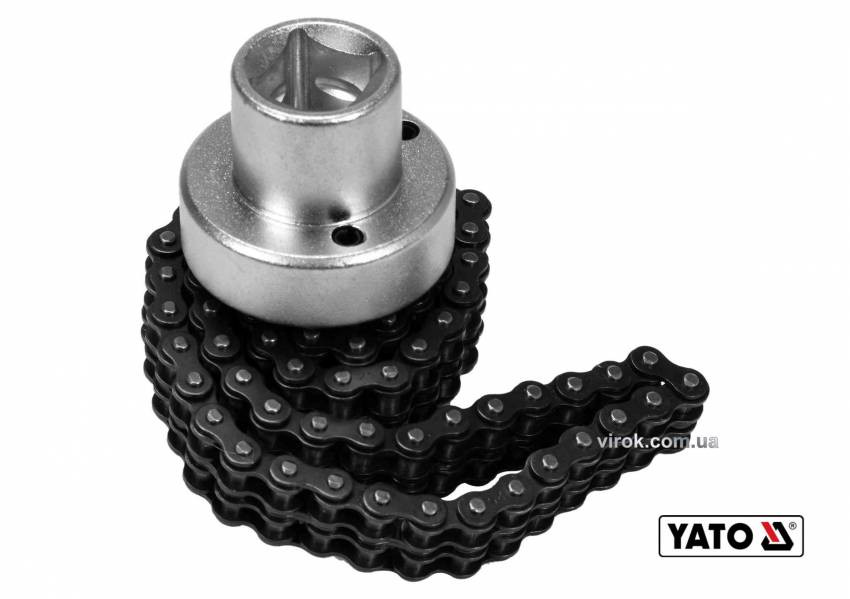 Ключ до масляного ланцюгового фільтра YATO: квадрат-1/2", Ø=60-115 мм, Cr-V-YT-08253