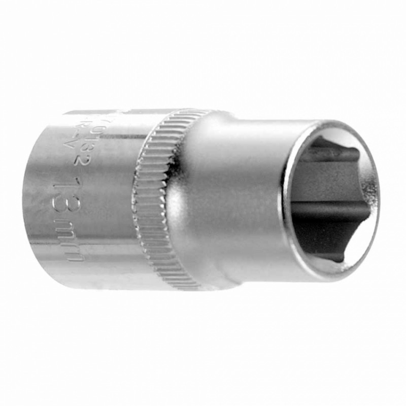 Насадка шестигранна коротка 1/2" 13мм CrV ULTRA (6070132)-6070132