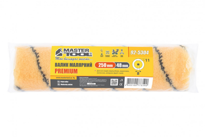 MasterTool Валик Преміум 48/250 мм 8 мм, Арт.: 92-5304-92-5304