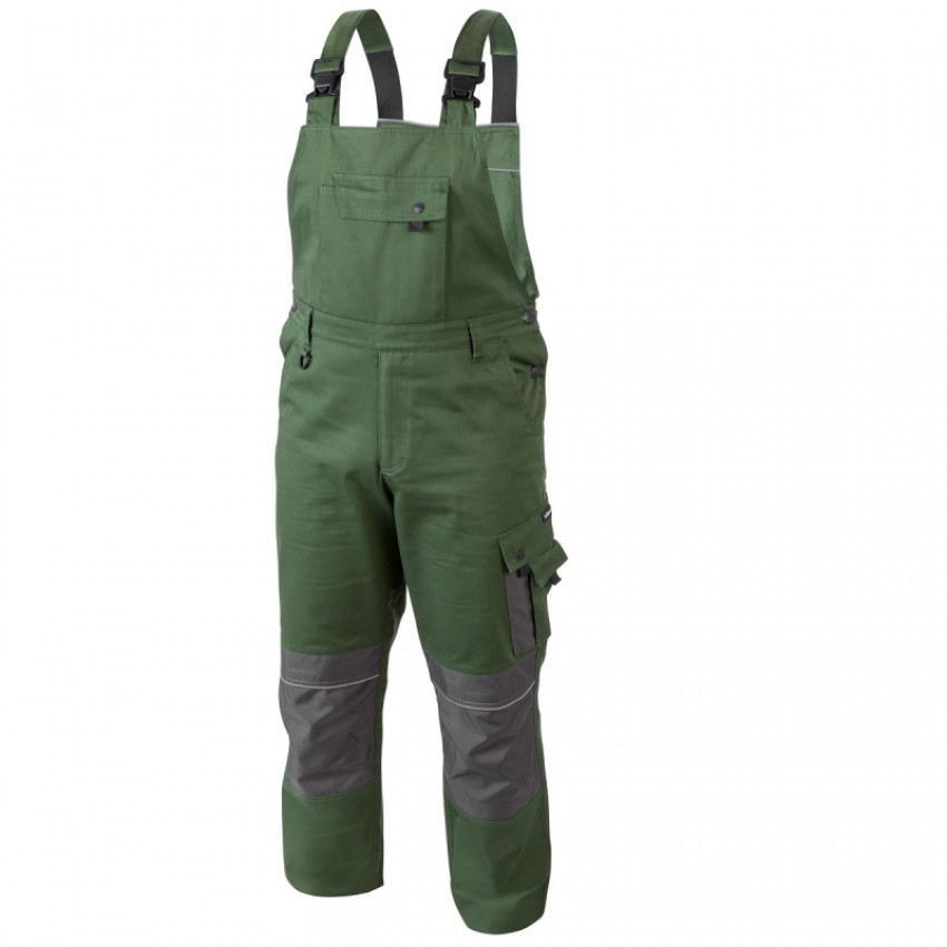 Робочий напівкомбінезон RUWER темно-зелений HOEGERT 2XL HT5K360-2XL-HT5K360-2XL
