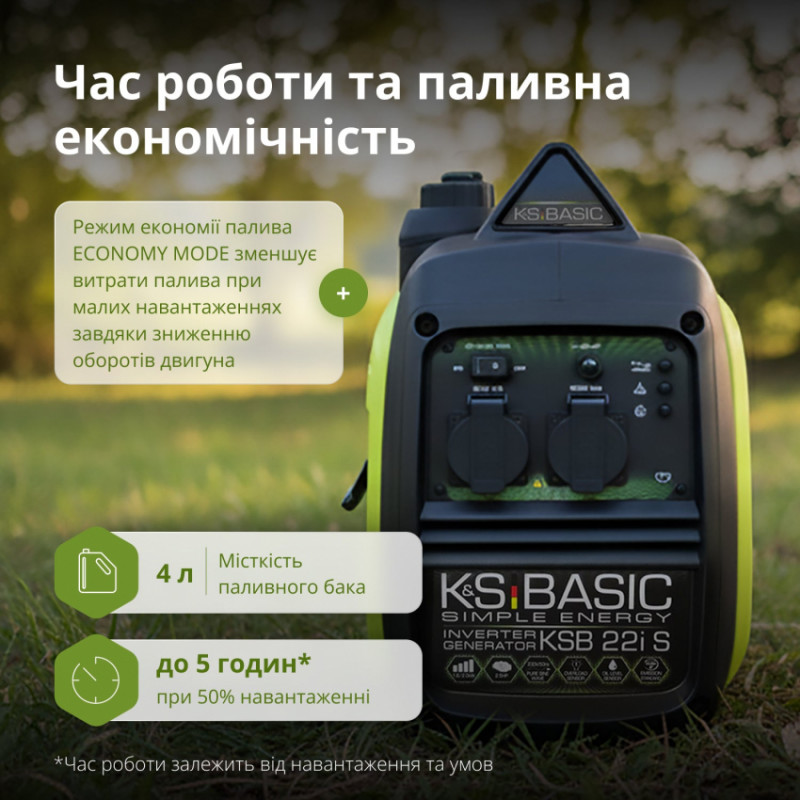 Інверторний генератор KSB 22i S-KSB 22i S