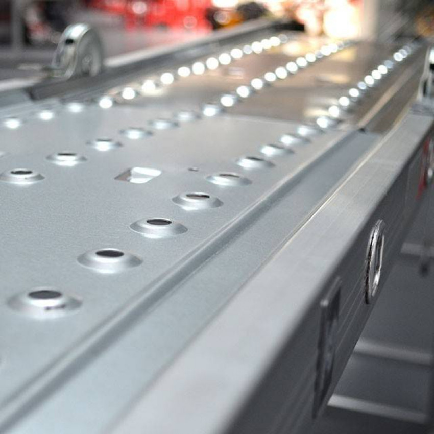 Драбина алюмінієва багатофункціональна трансформер, 4×3 сходинки, 3,50 м, 150 кг INTERTOOL LT-0030-LT-0030