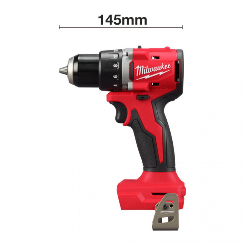 Дриль-шурупокрут акумуляторний безщітковий MILWAUKEE M18 BLDDRC-202C 61Нм-4933492833