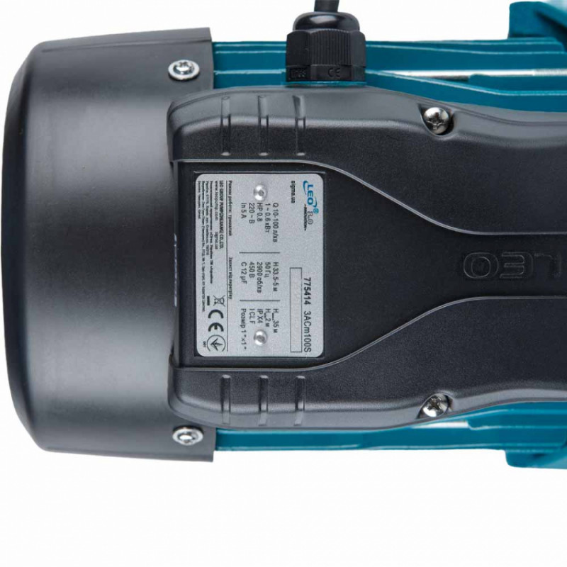 Насос відцентровий багатоступінчастий 0.75кВт Hmax 45м Qmax 100л/хв нерж LEO 3.0 (775415)-775415