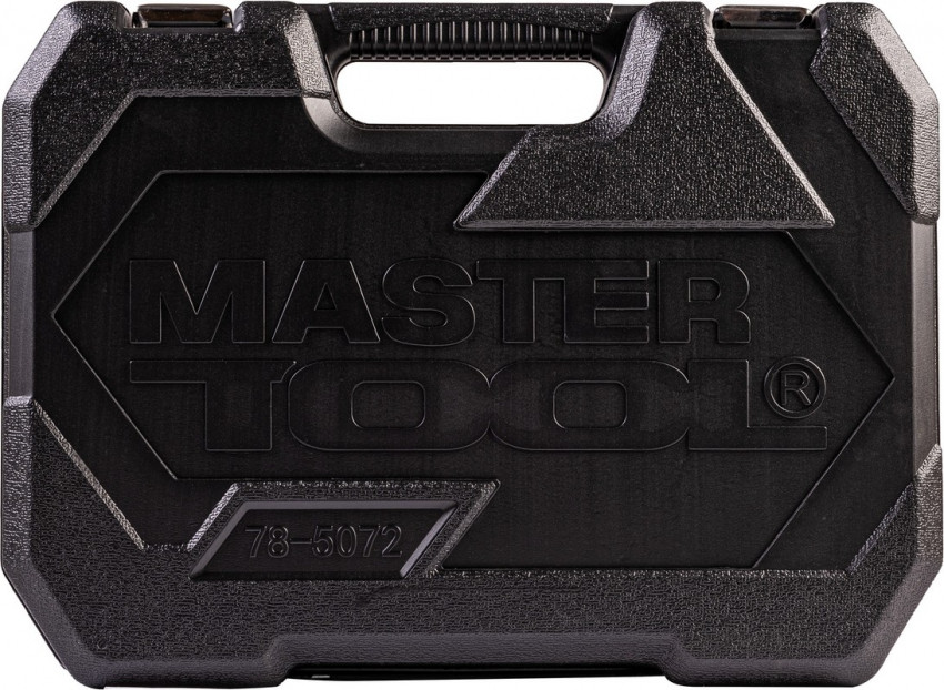 MasterTool Набір торцевих насадок PROFI CrV 1/4" - 1/2", тріскачка 72Т, 72 шт, кейс, Арт.: 78-5072-78-5072