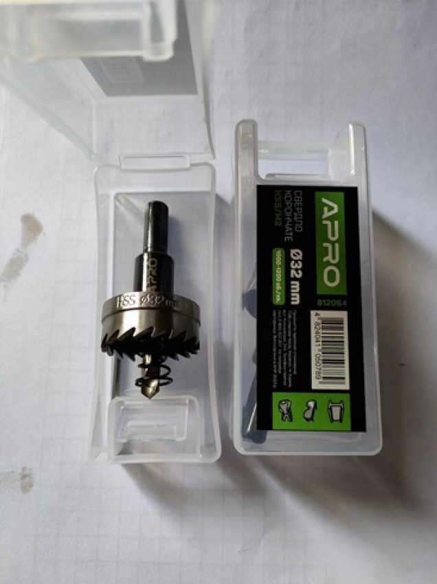 Сверло корончатое HSS/М2 Ø32мм APRO-812064