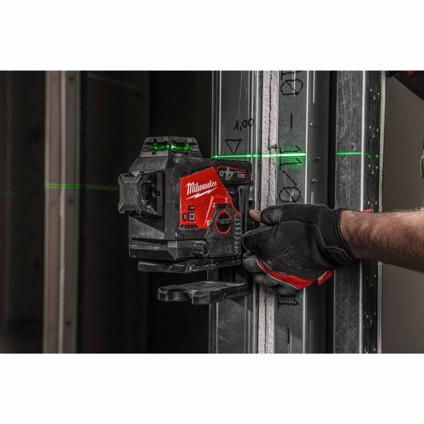 Лазерний 3D нівелір акумуляторний MILWAUKEE, M12 3PL-0C (кейс)-4933478103