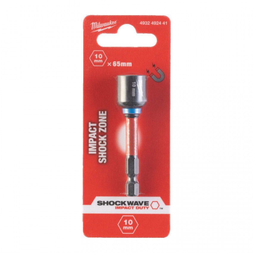 Торцева головка 1/4 дюйма, шестигранная, 10 мм Shockwave, ударопрочная Milwaukee 4932492441-4932492441