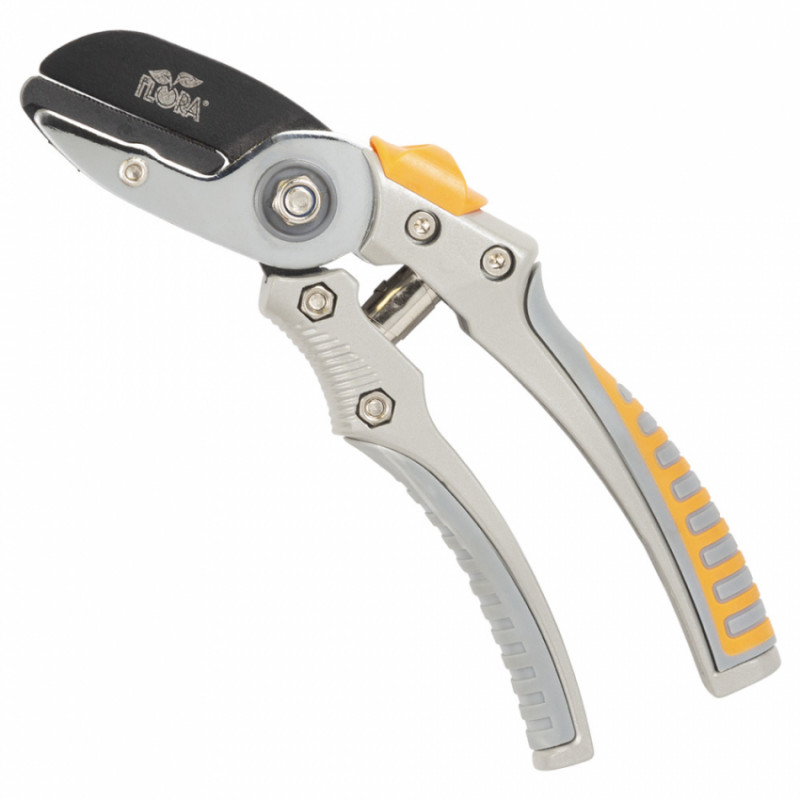 Секатор з ковадлом 200 мм алюмінієві ручки FLORA (5021484)-5021484